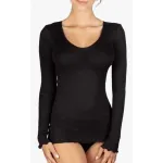 Egi Maglia Donna Manica Lunga Lana e Seta A costina cod. 1493